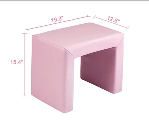 Pink Kids Sofa Couch Children Living Room Furniture Armrest Chair Soft Flannel w/Pillow