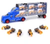 Plastic Container Truck Toy with 6pcs  Construction Mini Truck