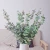 Import Plastic eucalyptus frosted stems purple green color artificial eucalyptus plants leaves artificial plants from China