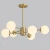 Import Popular home lighting modern ceiling Frost glass energy saving metal pendant lamp from China