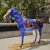 Import Popular Outdoor Decoration Painted Colorful Fiberglass Horse Statue from China
