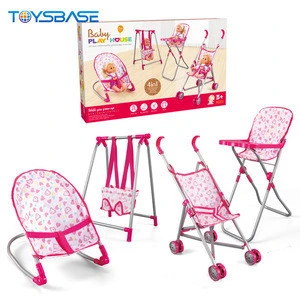 Popular Toys In China - Lovely 4 In 1 Toy Baby Doll Stroller Set