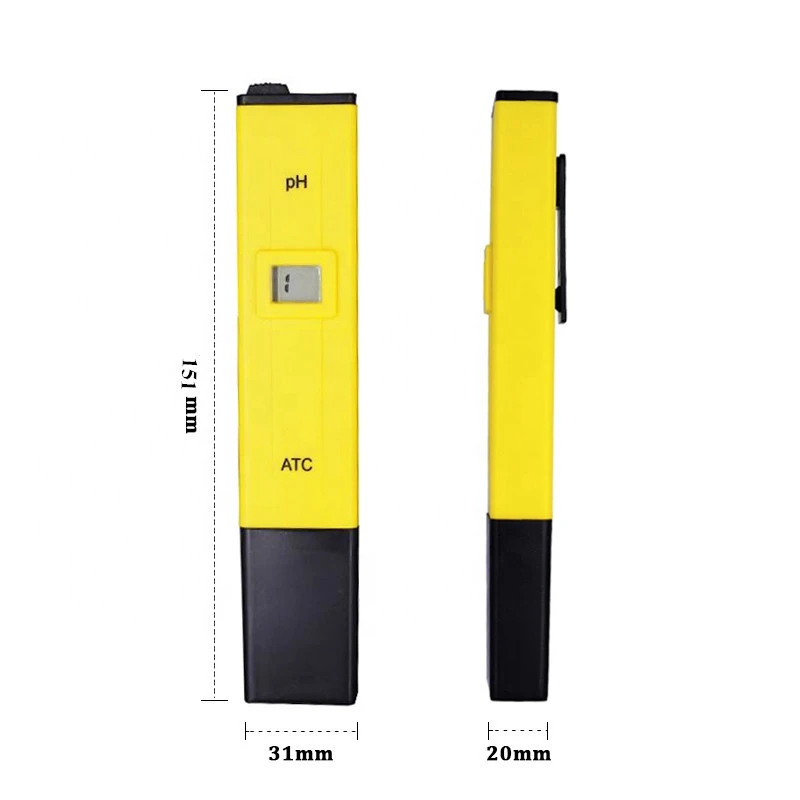 Portable Digital PH Meter Tester  0.0-14.0 PH High Accuracy for Drink Food Lab PH Monitor ATC Pocket Pen Type Analyzer