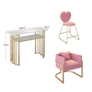 Portable manicure chair nail salon furniture manicure station table manicure set with table