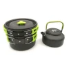 Portable Outdoor Camping Pot Hiking Backpacking Picnic Cookware Cooking Tool Set Pot and Pan
