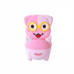 Portable Travel Eco Plastic simulation training potty kids baby chair toilet with cover lid