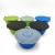 PP plastic Universal TPE Pet fold  Food feeder with Cover Reusable Cat Dog Food bowls with Carabiner and Tops Lids