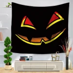 Printed household tapestry hanging pumpkin head  painting Hallowmas  tapestries