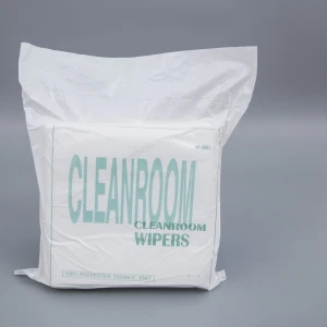 Printer Head Class 100 Cleanroom Wipers Laser Cut Dust Free 100% Polyester Wipes
