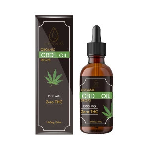 Private label Organic CO2 Extract Cool Press Isolate 1500mg Hemp CBD Oil Relieve Fatigue