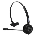 Professional Call Center Headset Single Side Bluetooth Wireless Cell Phone Headset with Noise Cancelling Microphone Arm
