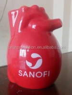 promotion medical doctor ceramics heart shape pen holder