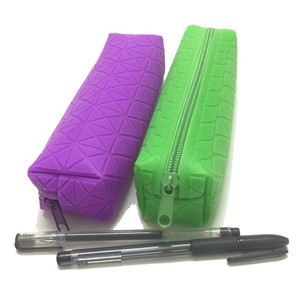Promotional Cheap Pen Pencil Pouch Multi Used Student Silicone Pencil Case Wholesale Price Pencil Bags