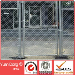 PVC coated chain link fencing gate/used chain link fence gates()