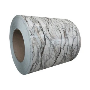 PVDF coating 1 mm marble finish color painted aluminum coil rolls with high quality