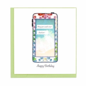 Quilled Birthday Phone Card