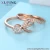 Import R006 Xuping new arrival women jewelry special shaped double layer finger ring with gemstone, diamond ring from China