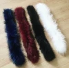 Raccoon Fur Trim Women Detachable Long Coat Fur Collar