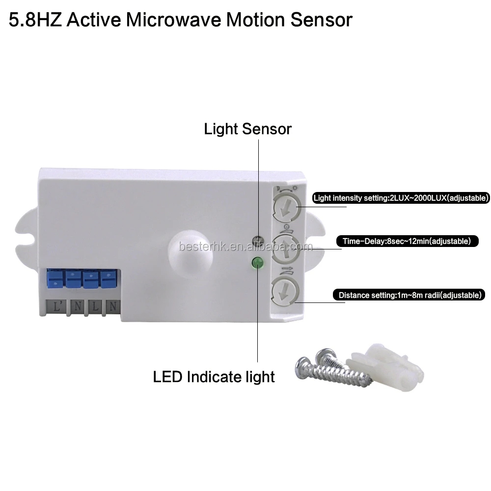 Radar sensor for automatic door, microwave motion sensor module BS029A