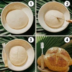 Rattan Sourdough Baguette Ton Fermentation Prooving Bread Cover Linen Proofing Basket With Pattern