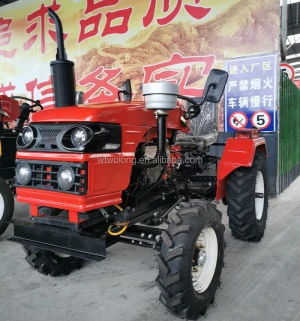 Rear PTO 6+1 Gearshift 12HP,15HP,18HP,20HP Small Four Wheel Tractor Walk Tractor,Farm Tractor with Rotary Tiller