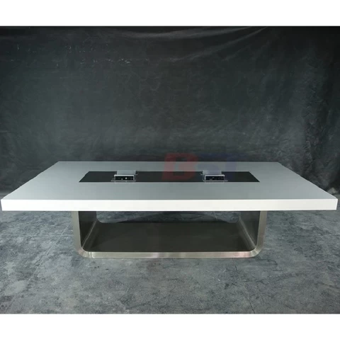 Rectangle Long Modern Meeting Room Table Design Office Conference Table