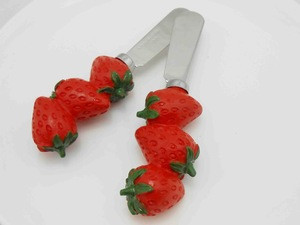 Resin Handle Strawberry Shape Stainless Steel Cheese Knife