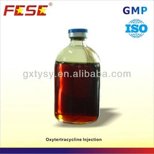 Respiratory tearting oxytetracycline hydrochloride