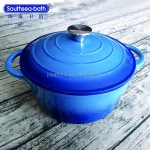 Retailing  Red Color Enamel Coating Cast Iron Casserole/ Dutch Oven