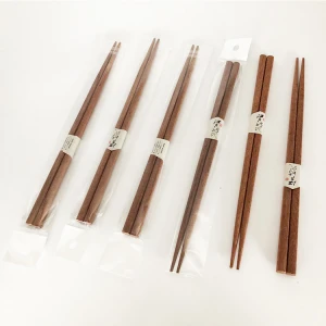 Reusable hot sell factory wholesale custom logo on promotional cheap wooden chinese chopstick