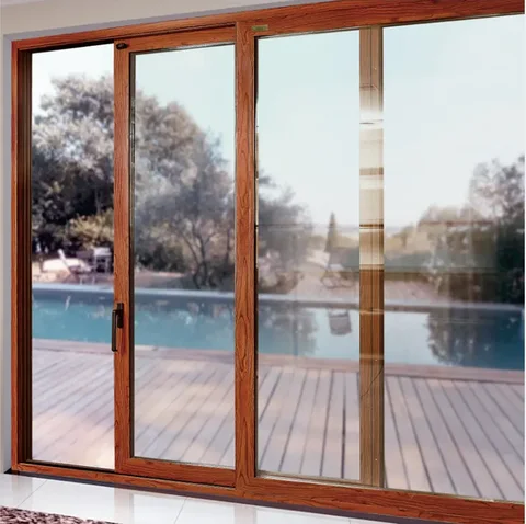 RG120 Sliding Door Good Price Aluminum Profile good lighting Suitable for various house types Sliding Doors
