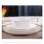 Import Rim White Porcelain Dinnerware Ceramic Dinner Spoon Soup Noodle Pasta Rice Salad Plates Bowls Gold Dinnerware Sets All-season from China