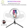 Ring-Lamp Tripod Fill-Light Selfie-Ring Live Makeup Dimmable RGB