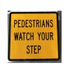 Road Safety Warning Sign 600x600mm Swing Stand Sign With Class 1 Reflective