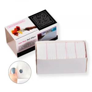 Rosalind nail products 250pcs/lot lint-free remover wipes cotton pads gel nail polish remover pads nail wipes for wholesale