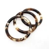 round big size Tortoise shell color plastic resin buckle for clothes and swimsuit