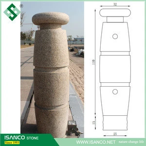 round column granite pillar granite gate pillar design