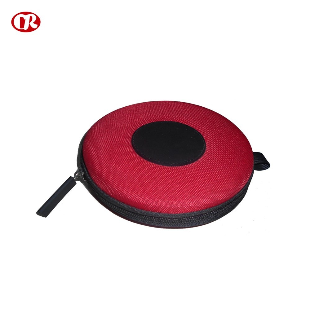 Round shape portable mini dvd cd carrying case