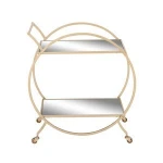 Round Stainless Steel Heavy Duty Easy-assemble Hotel laundry trolley
