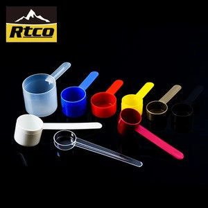 RTCO PP Custom 1g 2g 3g 5g 10g 25 Adjustable Plastic Measuring Spoon Set Of 6 For Protein Powder With Food