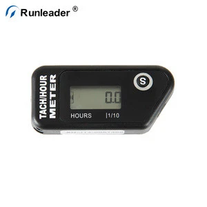 Runleader Resettable LCD Tach Hour Meter Motorcycle With 2/4 Stroke Engine