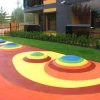 Safety Rubber Playground Surfaces Outdoor Sports Flooring