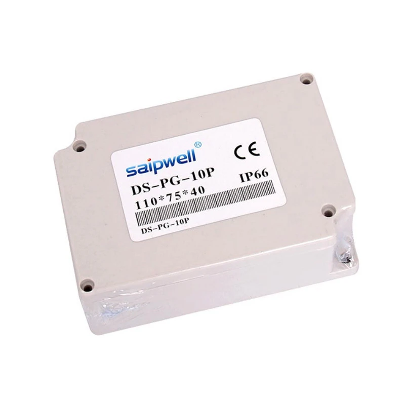 SAIPWELL ABS  DS-PG-10P IP66 75*110*40 With Terminals Chinese Plastic Waterproof Terminal Box