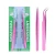 Import Salon  Pink Bent Straight Head Tweezers Diamond Jewelry Clip Tool Stainless Scissors Manicure Tool for Model Building from China