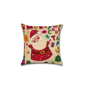Santa Claus Deer Pillow Case  Merry Christmas Decorations  Xmas Gift Sofa Decorative Cushions