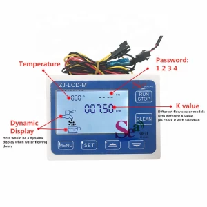 SEA LCD-M Display Controller 0.1-9999L Digital Water Meter Flow Quantitative Device Indicator Counter Thermometer