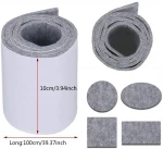 Self Adhesive Felt Tape Roll DIY Furniture Protect Pads Felt Strip roll for Hard Surfaces Cut into Any Shape