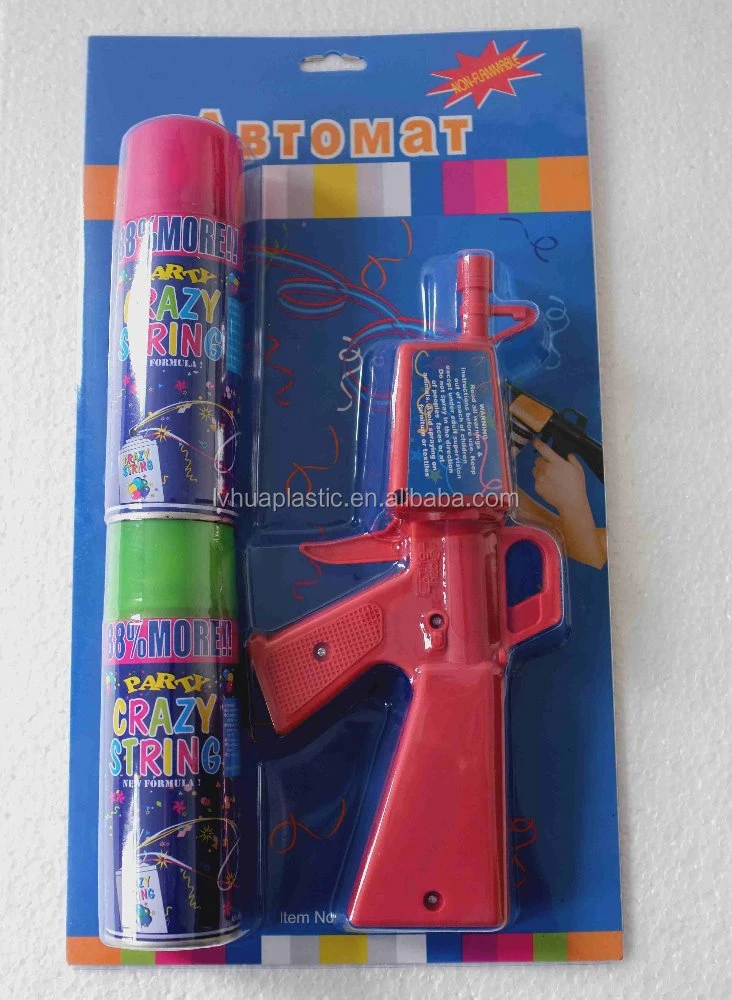 Selling Best Products with online shopping Party String Toy-Gun,Silly Crazy Party Spray String Gun for party celebration