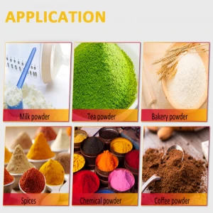 Semi-auto small vertical 10g 20g 50g curry turmeric cocoa chili powder packing machine