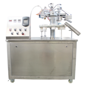 Semi Automatic Lotion Filling Machine for 50ml Plastic Tube With Heating Gun